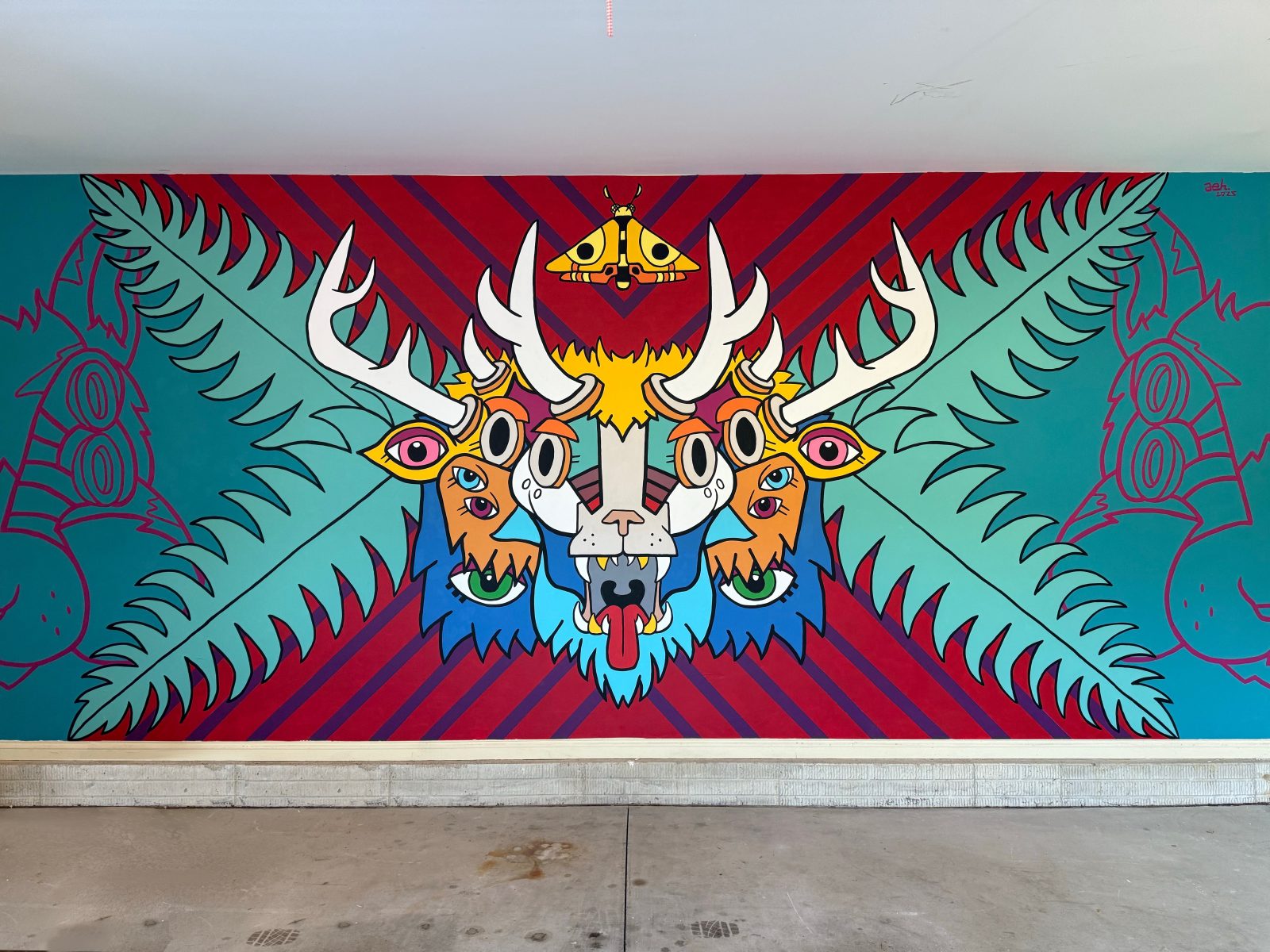 dublin, columbus, ohio, mural, art, artist, adam, hernandez, commission, garage, residential, home